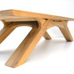 Arch leg coffee table suitable for use indoors and outdoors