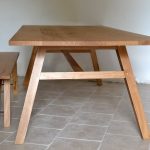 Scandi syle table with bench to match